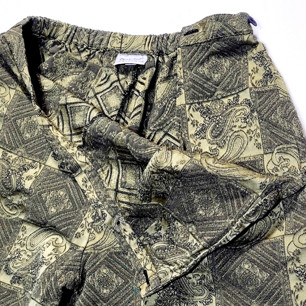 Habitat Silky Sage Paisley Patchwork Pants Made in USA (S) - Picture 3 of 8